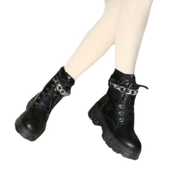 Mysteriously In Love Combat Booties - Picture 4 of 4